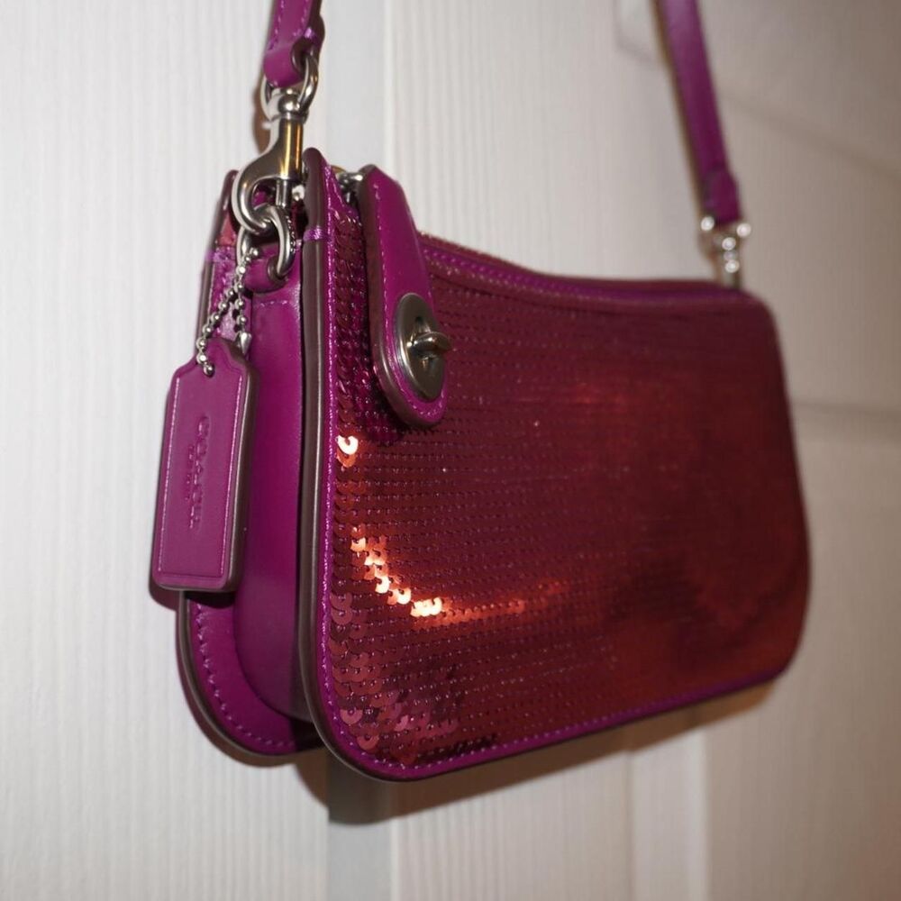Coach Women's Pink and Purple Bag